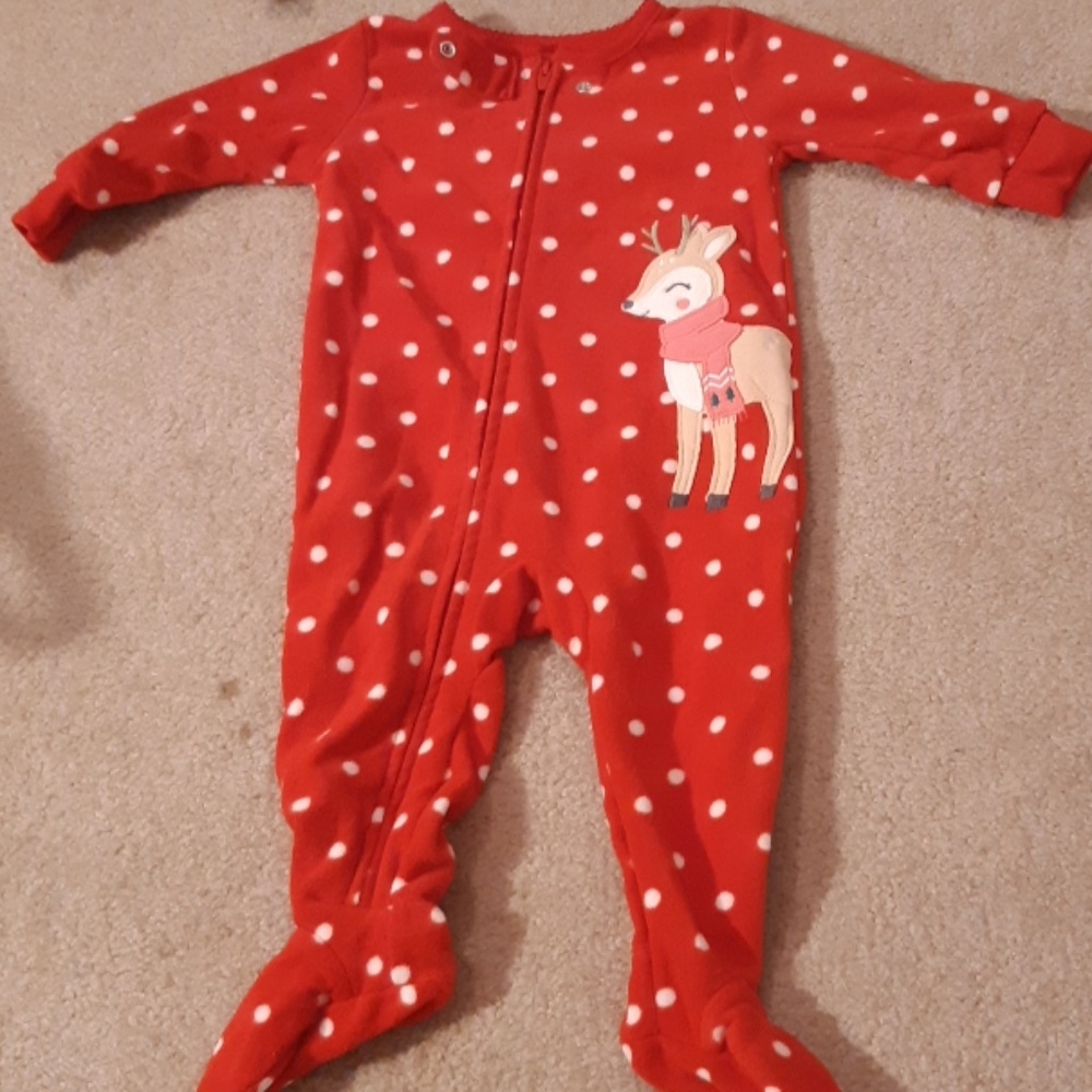 Baby girls one peice pajamas